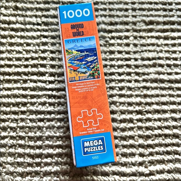 Around the World Mega Puzzle GREECE 1000-piece Jigsaw Puzzle SEALED - Picture 3 of 10